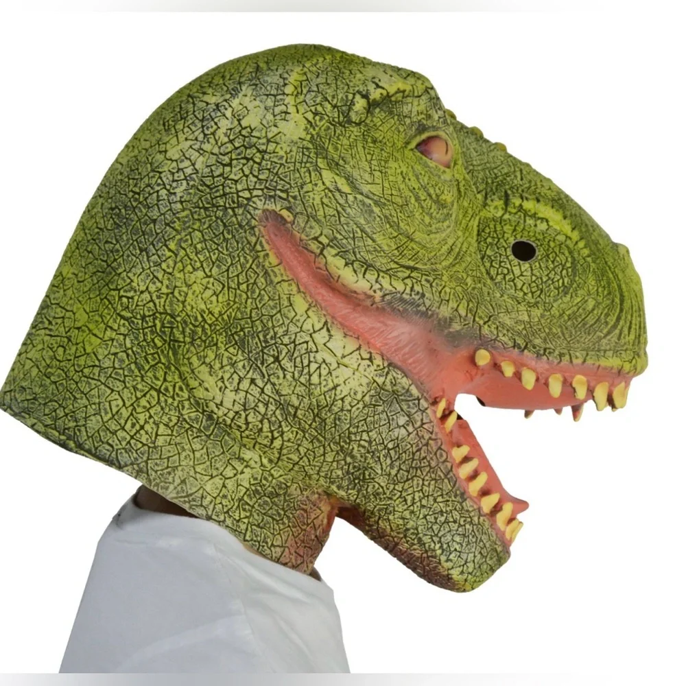 Adults T-Rex Dinosaur Full Head Mask Halloween Costume Jurassic World
